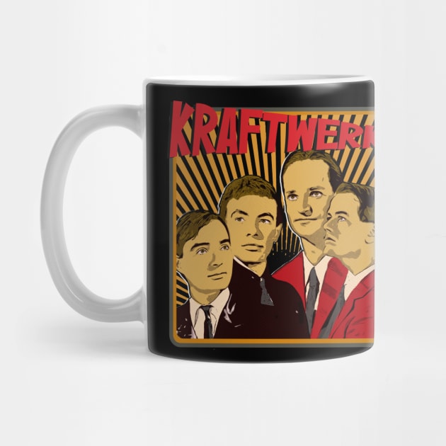 kraftwerk cartoon 80s by Innboy